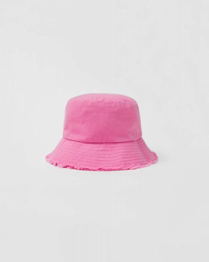 Kids Frayed Bucket Hat