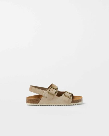 Buckled Leather Sandals