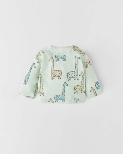 Giraffe Slub Knit T-Shirt